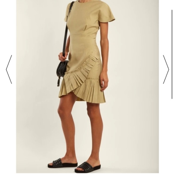 Isabel Marant Linen Rimba Ruffle Dress - Picture 2 of 6